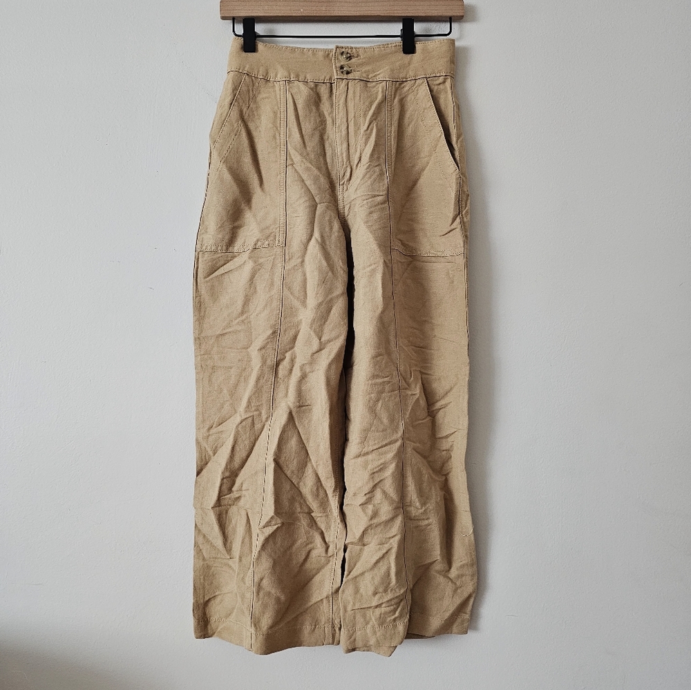 Express Super High Rise Crop Pants NWT